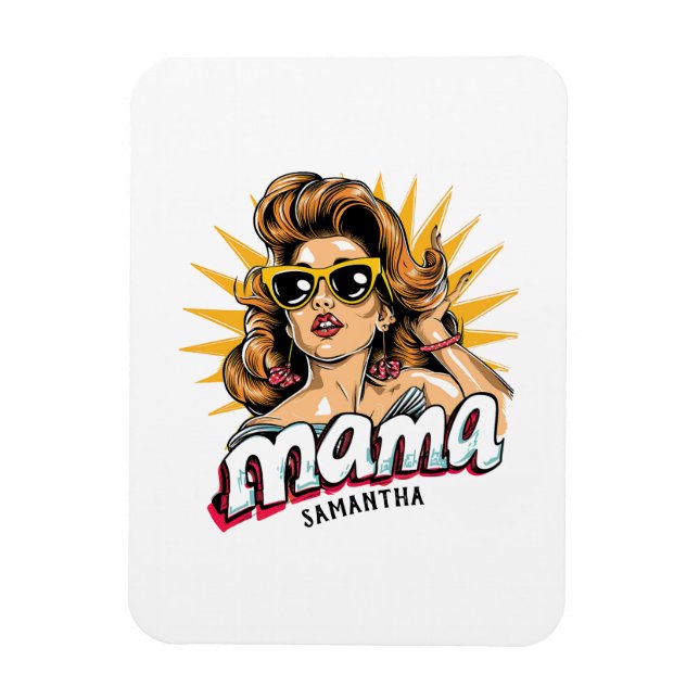 Íman Pop da Mãe Personalizada Arte 1 (Vertical)