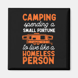 Íman Pop de Acampamento Camper Rv Trailer Pequena Fortu