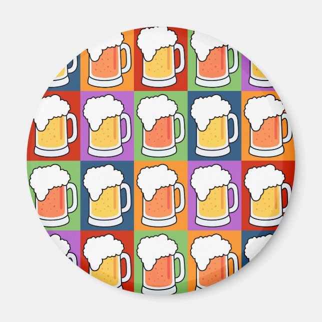 Íman Pop de arte BEER (Frente)