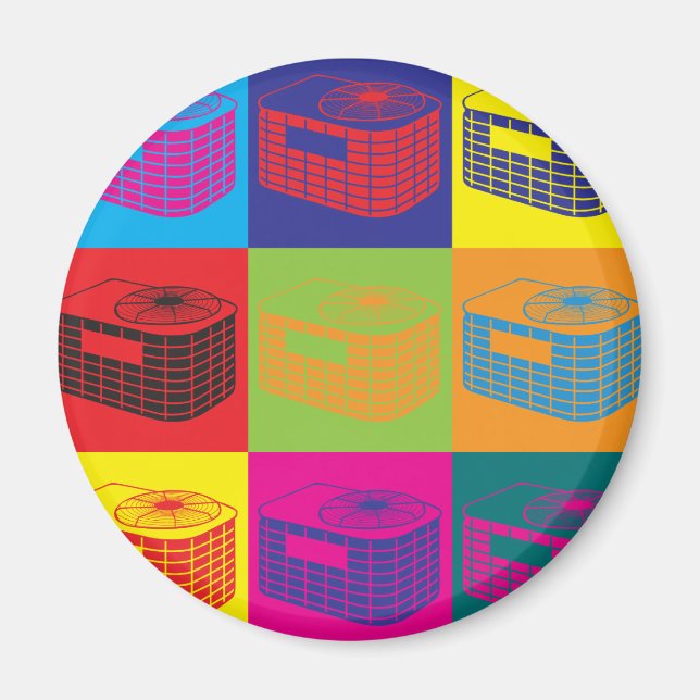 Íman Pop de arte HVAC (Frente)