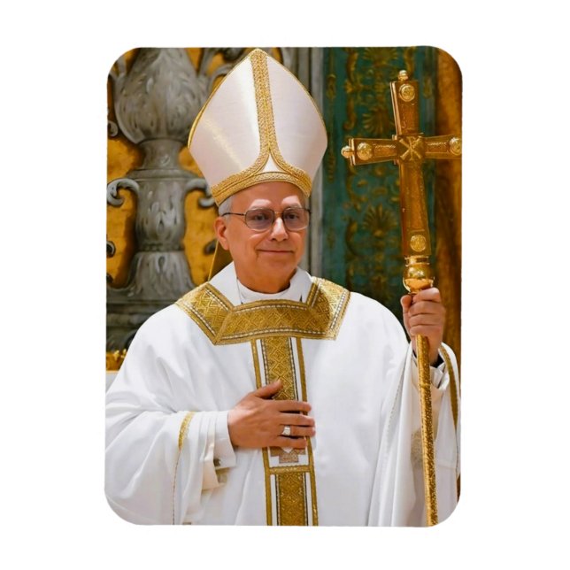 Íman Pope Leo XIV Capela Irmã de Massa (Vertical)