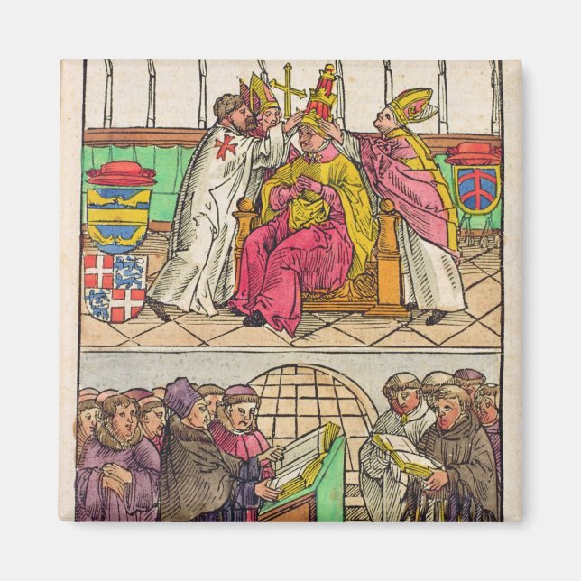 Íman Pope Martin V está instalado no Papado (Frente)