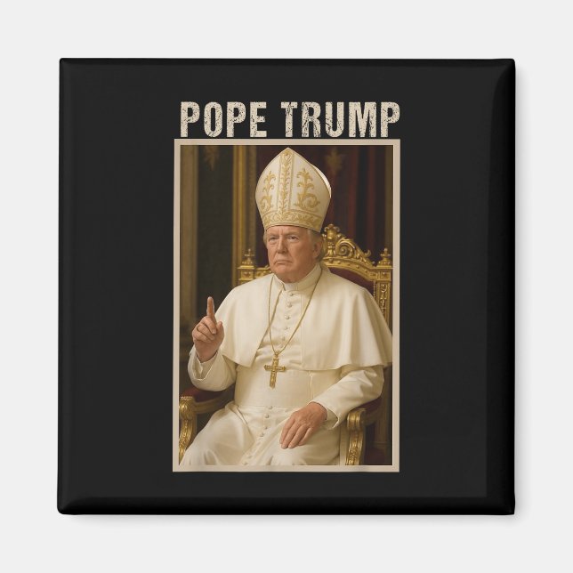 Íman Pope Trump, engraçadinho católico Tee (Frente)