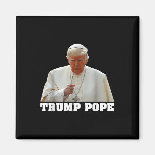 Íman Pope Trump Funny Trump Vaticano Christian Retro Ch