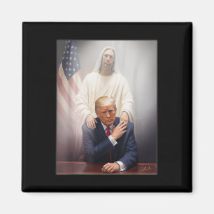 Íman Pope Trump Funny Trump Vaticano Christian Retro Ch