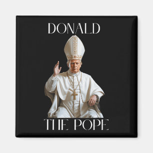 Íman Pope Trump Funny Trump Vaticano Christian Retro Ch