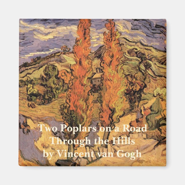 Íman Poplars on Road Through Colinas por Vincent van Go (Frente)