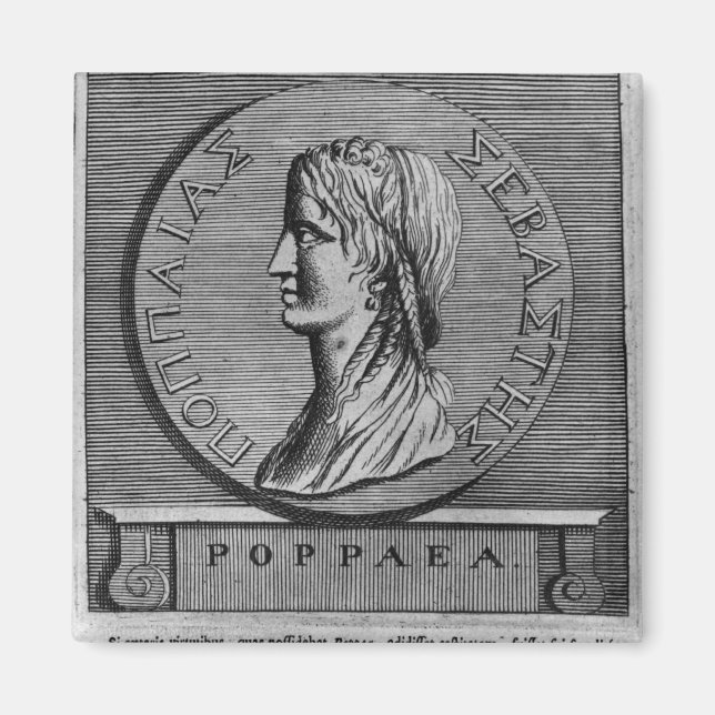 Íman Poppaea Sabina, gravada após um romano (Frente)