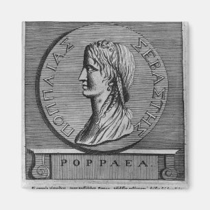 Íman Poppaea Sabina, gravando após um romano