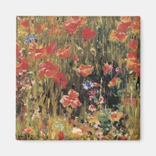 Íman Poppies de Robert Vonnoh, Impressionismo Vintage