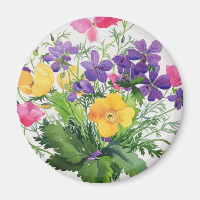 Íman Poppies e Gerânios (Frente)