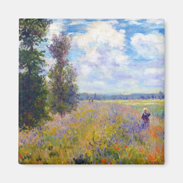 Íman Poppy Field, Argenteuil, 1875 Claude Monet (Frente)