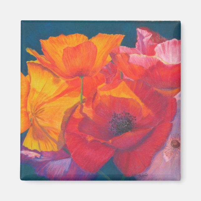 Íman Poppy Medley Painting Magnet (Frente)
