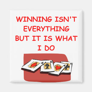 Íman póquer da ponte e jogadores de cartão