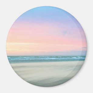 Íman Pôr do sol abstrato na praia em Haia