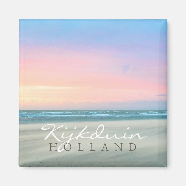 Íman pôr do sol de abstrato na praia em Haia (Frente)