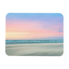 Íman pôr do sol de abstrato na praia em Haia