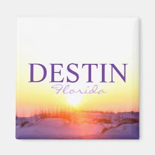Íman Por do sol de Destin Florida sobre dunas