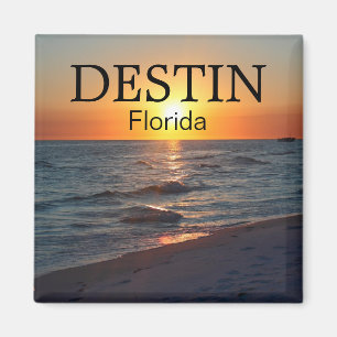 Íman Por do sol de Destin Florida sobre o golfo