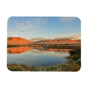 Íman Por do sol de Laguna Nimez, EL Calafate