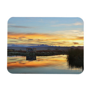 Íman Por do sol de Laguna Nimez, EL Calafate, Argentina