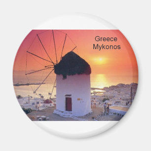 Íman Por do sol de Mykonos da piscina (St.K)
