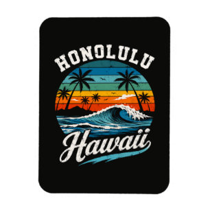 Íman Pôr do sol de surf em Honolulu Havaí