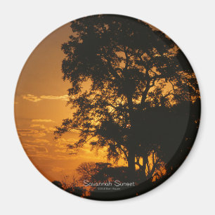Íman Por do sol do savana