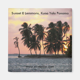 Íman Por do sol, E Lemmons, Kuna Yala, Panamá