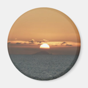 Íman Por do sol em Antígua mim fotografia do Seascape