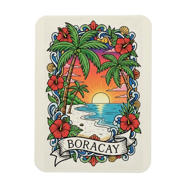 Íman Pôr do sol em Boracay Filipinas  (Vertical)
