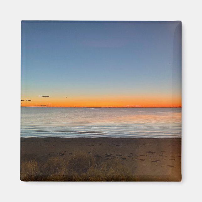 Íman Pôr do sol em Falmouth Massachusetts Cape Cod (Frente)