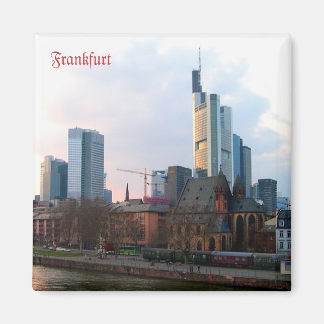 Íman Pôr do sol em Frankfurt, Alemanha (Frente)