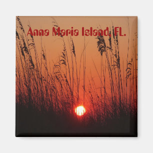 Íman Por do sol na ilha de Anna Maria, FL., ímã