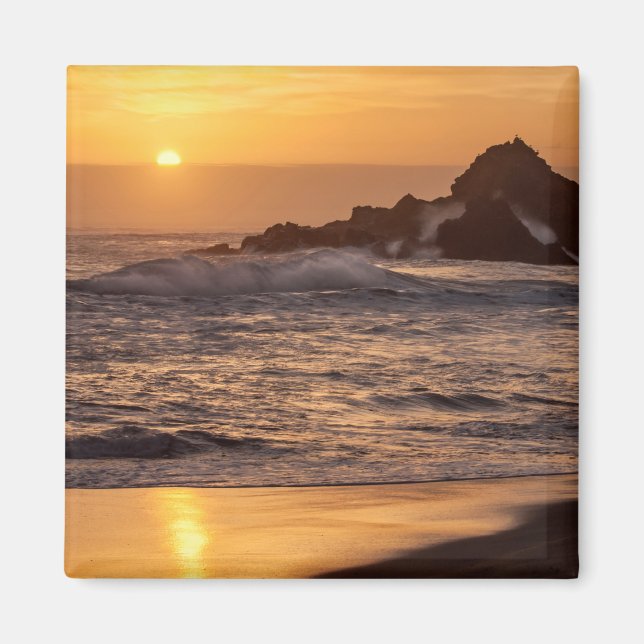 Íman Pôr do sol na praia de Pfeiffer (Frente)