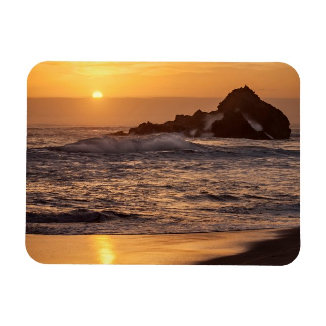 Íman Pôr do sol na praia de Pfeiffer (Horizontal)