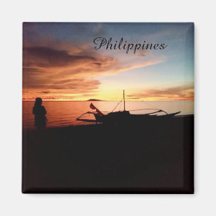 Íman Pôr do Sol nas Filipinas à Beira-Mar - Ímã