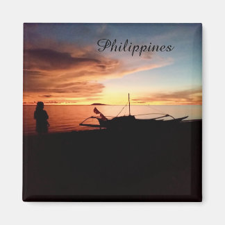 Íman Pôr do Sol nas Filipinas à Beira-Mar - Ímã