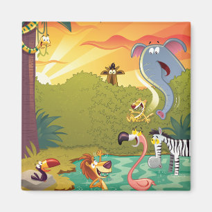 Íman Pôr-do-sol no furo de água