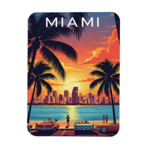 Íman Pôr do Sol no Horizonte de Miami