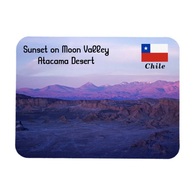 Íman Pôr do sol no Vale da Lua - Chile (Horizontal)