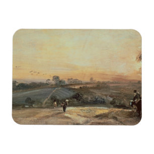 Íman Por do sol outonal de John Constable