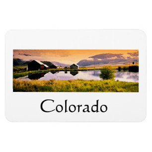Íman Por do sol pelas cabines Colorado