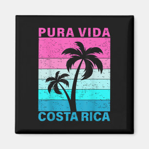 Íman Pôr do Sol Retrô Palmeira Costa Rica Férias Pura V