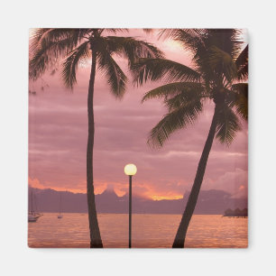 Íman Pôr do sol sobre Moorea do Sofitel Maeva Beach