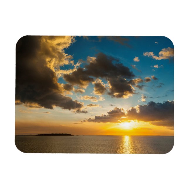 Íman Pôr do sol sobre o oceano, Fiji (Horizontal)