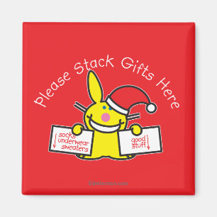 Íman Por favor, empilhe presentes aqui