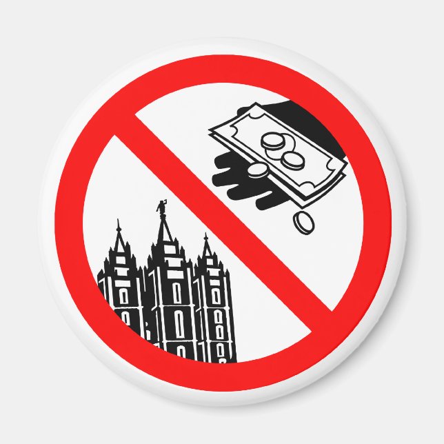 Íman Por favor, não alimente o imã da igreja (Frente)