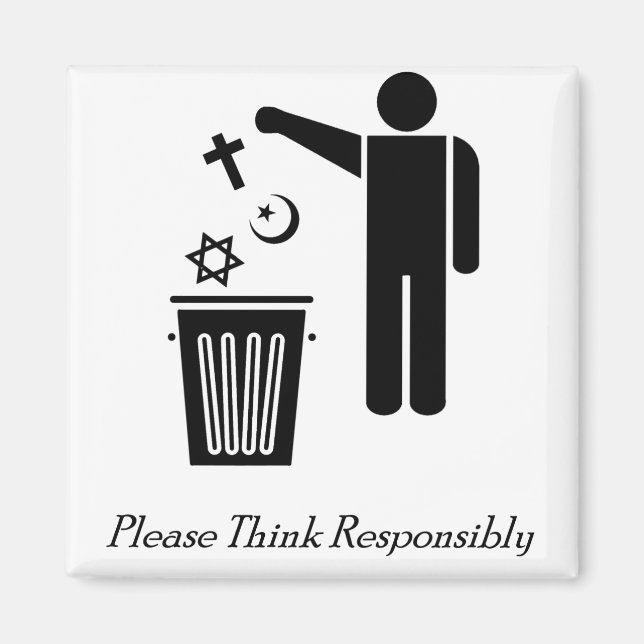 Íman Por Favor, Pense Responsavelmente (Frente)