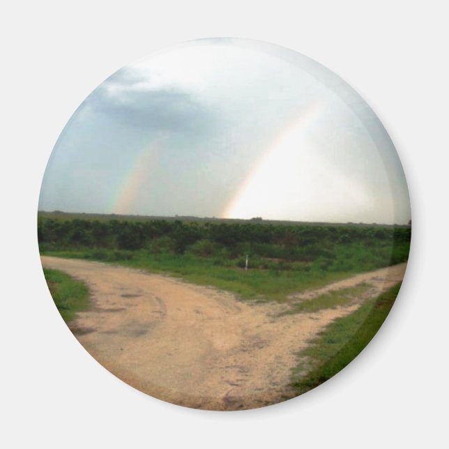 Íman Por onde agora? Arco-Íris duplo em Crossroad... (Frente)